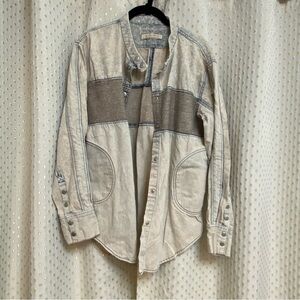 Free people Moto Colorblock Shirt